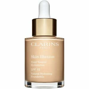 Clarins Skin Illusion Natural Hydrating Foundation világosító hidratáló make-up SPF 15 árnyalat 101 Linen 30 ml