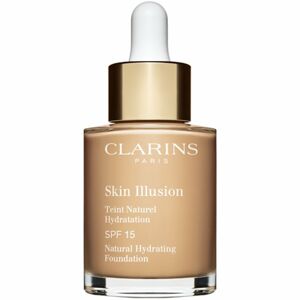 Clarins Skin Illusion Natural Hydrating Foundation világosító hidratáló make-up SPF 15 árnyalat 106 Vanilla 30 ml