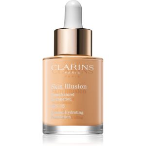 Clarins Skin Illusion Natural Hydrating Foundation világosító hidratáló make-up SPF 15 árnyalat 107 Beige 30 ml