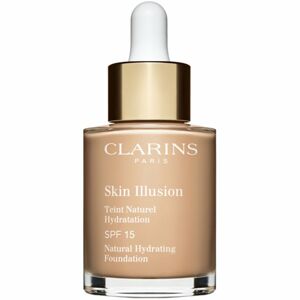 Clarins Skin Illusion Natural Hydrating Foundation világosító hidratáló make-up SPF 15 árnyalat 108.3 Organza 30 ml
