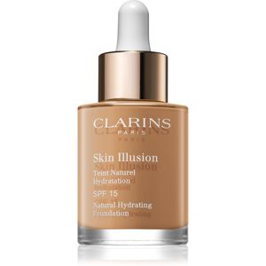 Clarins Skin Illusion Natural Hydrating Foundation világosító hidratáló make-up SPF 15 árnyalat 116.5 Coffee 30 ml