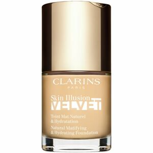 Clarins Skin Illusion Velvet mattító folyékony alapozó tápláló hatással árnyalat 100,5W 30 ml