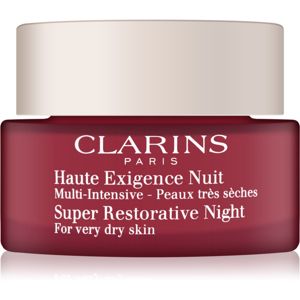 Clarins Super Restorative Night éjszakai krém az öregedés összes jele ellen nagyon száraz bőrre 50 ml