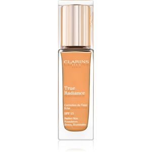 Clarins Face Make-Up True Radiance élénkítő hidratáló make -up a tökéletes küllemért SPF 15 113 Chestnut 30 ml