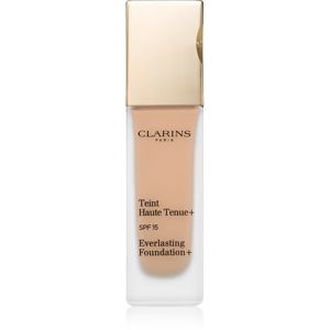 Clarins Everlasting Foundation+ hosszan tartó folyékony make-up SPF 15 árnyalat 112 Amber 30 ml