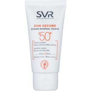 SVR Sun Secure tonizáló krém száraz és nagyon száraz bőrre ásványi anyagokból SPF 50+ 50 ml