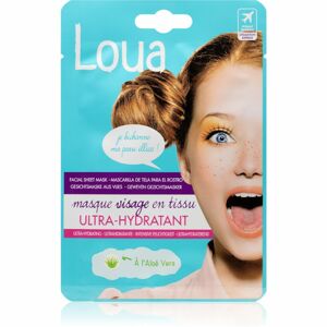 Loua Ulltra-Moisturising Face Mask tápláló gézmaszk 23 ml