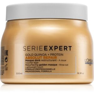 L’Oréal Professionnel Serie Expert Absolut Repair Gold Quinoa + Protein regeneráló maszk a károsult hajra 500 ml