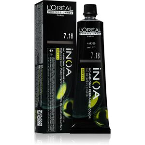 L’Oréal Professionnel Inoa tartós hajfesték ammónia nélkül árnyalat 7.18 60 ml
