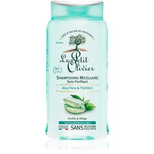 Le Petit Olivier Aloe Vera & Green Tea micellás sampon normál és zsíros hajra 250 ml