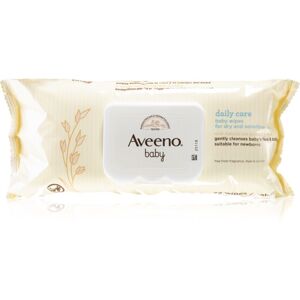 Aveeno Baby Daily Care Wipes finom nedves törlőkendők gyermekeknek 72 db