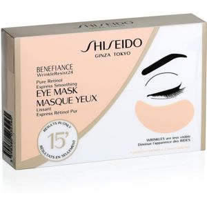 Shiseido Benefiance WrinkleResist24 Pure Retinol Express Smoothing Eye Mask Maszk a szem ráncok ellen retinollal 3x2 db