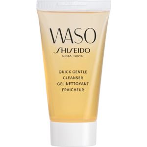 Shiseido Waso Quick Gentle Cleanser arctisztító és szemfestéklemosó gél alkoholmentes 30 ml