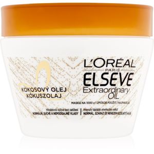L’Oréal Paris Elseve Extraordinary Oil Coconut tápláló hajpakolás kókuszolajjal normál, száraz és nehezen kezelhető hajra 300 ml