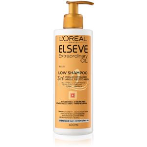 L’Oréal Paris Elseve Extraordinary Oil Low Shampoo ápoló és tisztító hajmosókrém 400 ml