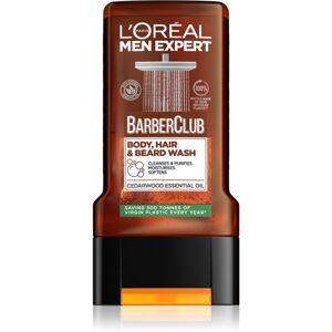 L’Oréal Paris Men Expert Barber Club fürdőgél férfiaknak hajra, szakállra és testre 300 ml