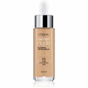 L’Oréal Paris True Match Nude Plumping Tinted Serum szérum egységesíti a bőrszín tónusait árnyalat 2-3 Light 30 ml