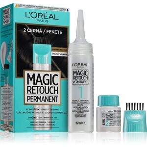 L’Oréal Paris Magic Retouch Permanent tonizáló festék a lenőtt hajra applikátorral árnyalat 2 BLACK