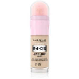 Maybelline Instant Age Rewind Perfector 4-in-1 Glow élénkítő make-up a természetes hatásért árnyalat 01 Light 20 ml