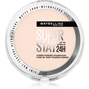 Maybelline SuperStay 24H Hybrid Powder-Foundation kompakt púderes make-up matt hatásért árnyalat 03 9 g