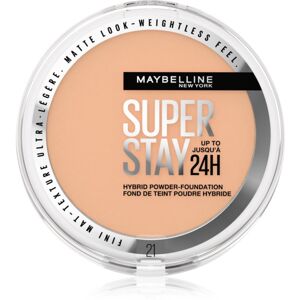 Maybelline SuperStay 24H Hybrid Powder-Foundation kompakt púderes make-up matt hatásért árnyalat 21 9 g