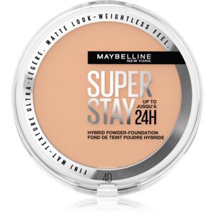 Maybelline SuperStay 24H Hybrid Powder-Foundation kompakt púderes make-up matt hatásért árnyalat 40 9 g