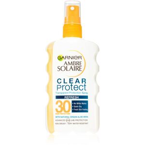 Garnier Ambre Solaire Clear Protect átlátszó napozó spray SPF 30 200 ml