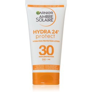 Garnier Ambre Solaire Hydra Protect védő krém arcra és testre utazási csomag SPF 30 50 ml