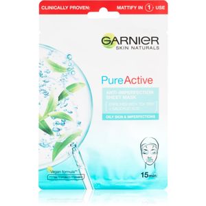 Garnier Skin Naturals Pure Active szövet arcmaszk tisztító hatással 28 g