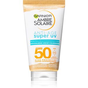 Garnier Ambre Solaire Super UV védőkrém az arcra ráncellenes hatással SPF 50 50 ml