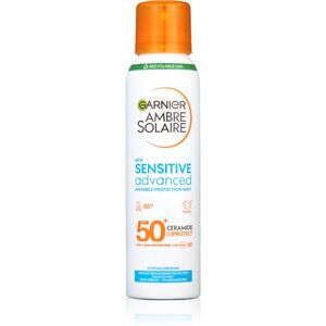Garnier Ambre Solaire Sensitive Advanced napvédő permet a nagyon érzékeny bőrre SPF 50+ 150 ml