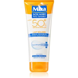 MIXA Sun naptej arca és testre az érzékeny bőrre SPF 50+ 200 ml