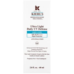 Kiehl's Dermatologist Solutions Ultra Light Daily UV Defense Aqua Gel SPF 50 PA++++ ultrakönnyű védő fluid minden bőrtípusra, beleértve az érzékeny bő