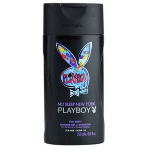 Playboy No Sleep New York tusfürdő gél és sampon 2 in 1 uraknak 250 ml