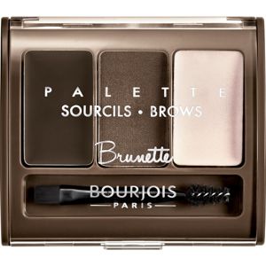 Bourjois Palette Sourcils Brows paletta a szemöldök sminkeléséhez árnyalat 002 Brunette 4,5 g