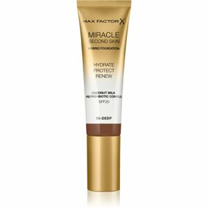 Max Factor Miracle Second Skin hidratáló krémes make-up SPF 20 árnyalat 13 Deep 30 ml