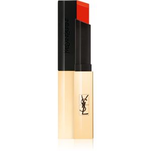 Yves Saint Laurent Rouge Pur Couture The Slim vékony mattító rúzs bőr hatással árnyalat 2 Strange Orange 2,2 g