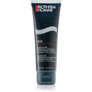 Biotherm Homme T-Pur Anti Oil & Shine Salty Gel Cleanser tisztító gél az arcra 125 ml