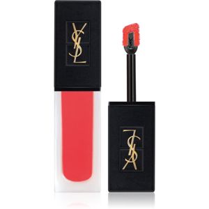 Yves Saint Laurent Tatouage Couture Velvet Cream magas pigmenttartalmú krémes rúzs matt hatással árnyalat 202 Coral Symbol 6 ml