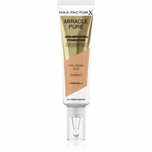 Max Factor Miracle Pure Skin hosszan tartó make-up SPF 30 árnyalat 45 Warm Almond 30 ml