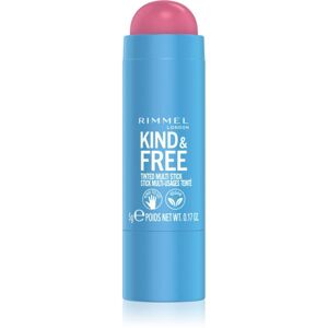 Rimmel Kind & Free multifunkcionális smink a szemre, az ajkakra és az arcra árnyalat 003 Pink Heat 5 g
