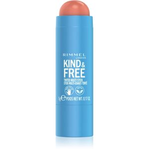 Rimmel Kind & Free multifunkcionális smink a szemre, az ajkakra és az arcra árnyalat 002 Peachy Cheeks 5 g