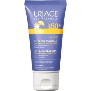Uriage Bébé 1st Mineral Cream SPF 50+ ásványi napozó krém SPF 50+ 50 ml