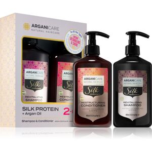 Arganicare Silk Protein Duo Box ajándékszett (revitalizáló hatású)