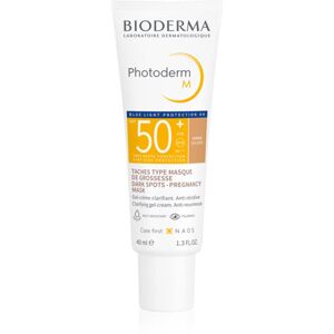 Bioderma Photoderm M védő és tonizáló krém a pigmentfoltok ellen SPF 50+ árnyalat Golden 40 ml