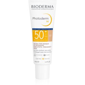 Bioderma Photoderm M védő és tonizáló krém a pigmentfoltok ellen SPF 50+ árnyalat Light 40 ml