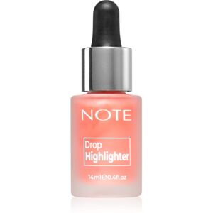 Note Cosmetique Drop Highliter Folyékony Highlighter pipettával 01 Pearl Rose 14 ml