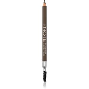 Note Cosmetique Natural Lool Eyebrow Pencil szemöldök ceruza kefével 03 Brown 1,08 g