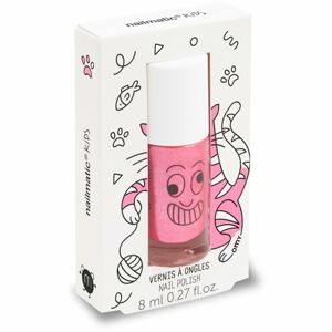 Nailmatic Kids körömlakk gyermekeknek árnyalat Kitty - candy pink glitter 8 ml