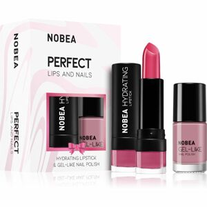 NOBEA Day-to-Day Perfect Lips and Nails körömlakk és hidratáló rúzs készlet